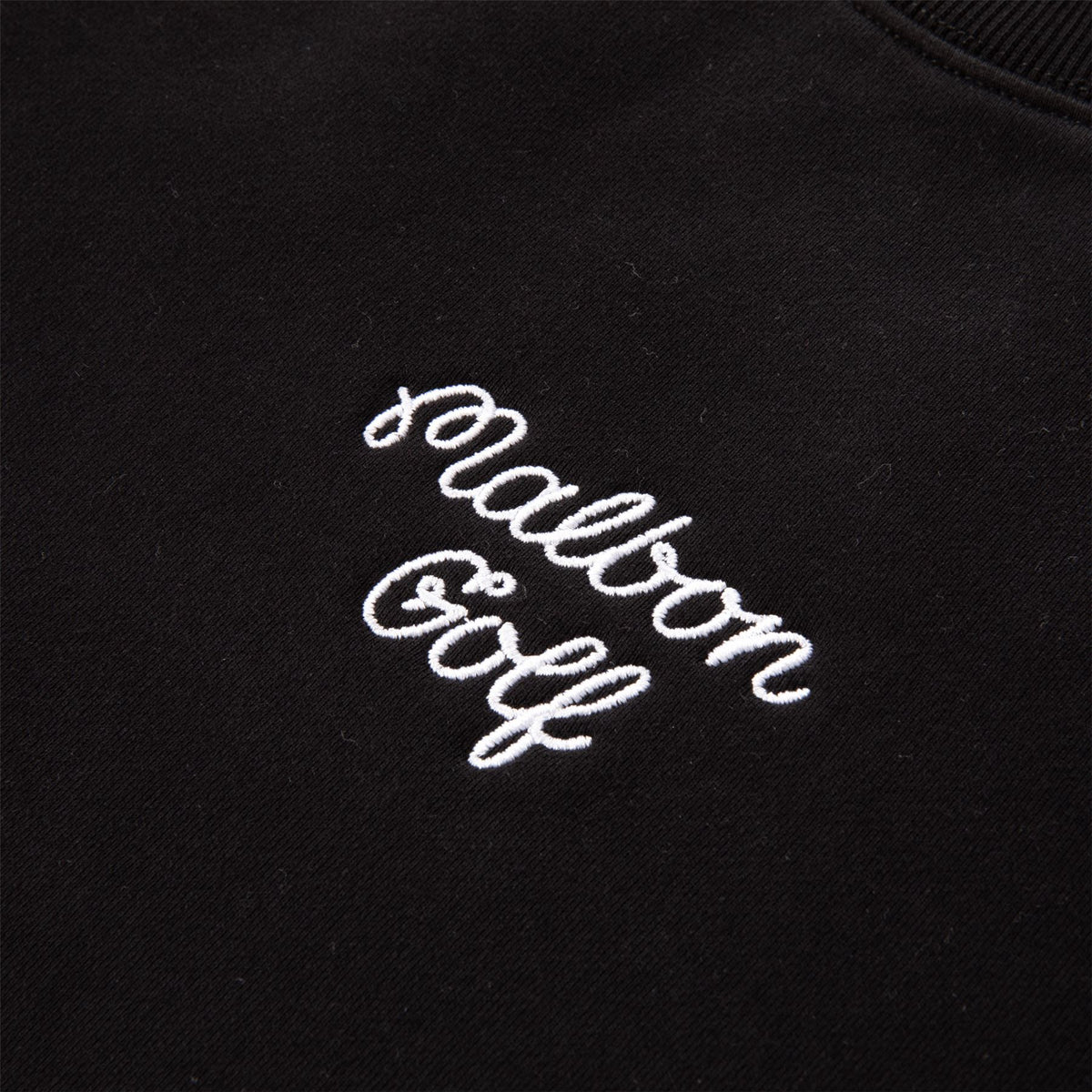 Malbon Golf Evergreen GD Crewneck Sweatshirt Black