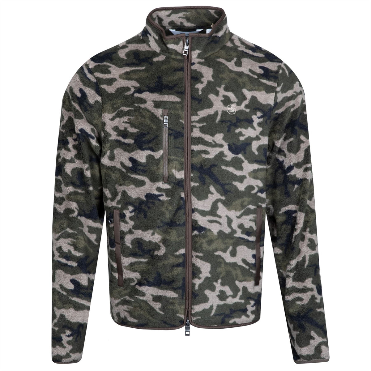 Peter Millar Micro Shearling Fleece Jacket - Camo