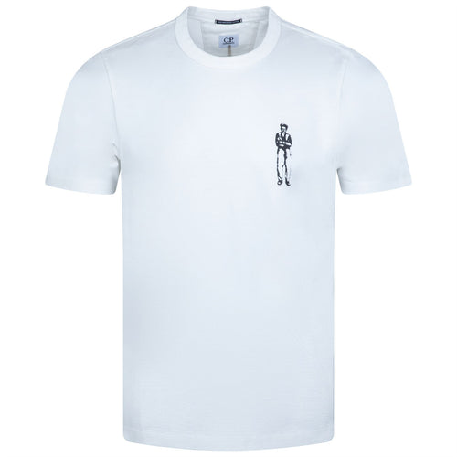 Mercerized Jersey Graphic T-Shirt Gauze White - SS23