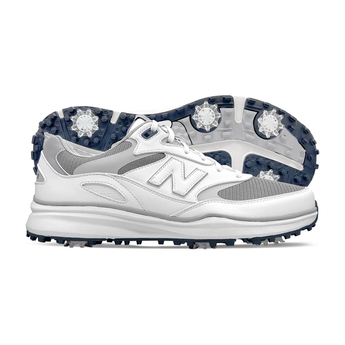 New Balance Heritage Waterproof Spiked Golf Shoes White