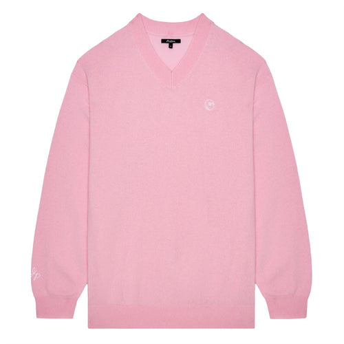 x Jesper Parnevik V-Neck Merino Wool Sweater Pink