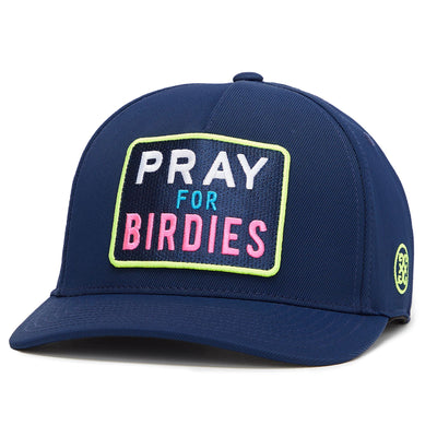 Pray For Birdies Stretch Twill Snapback Hat Twilight - SS24
