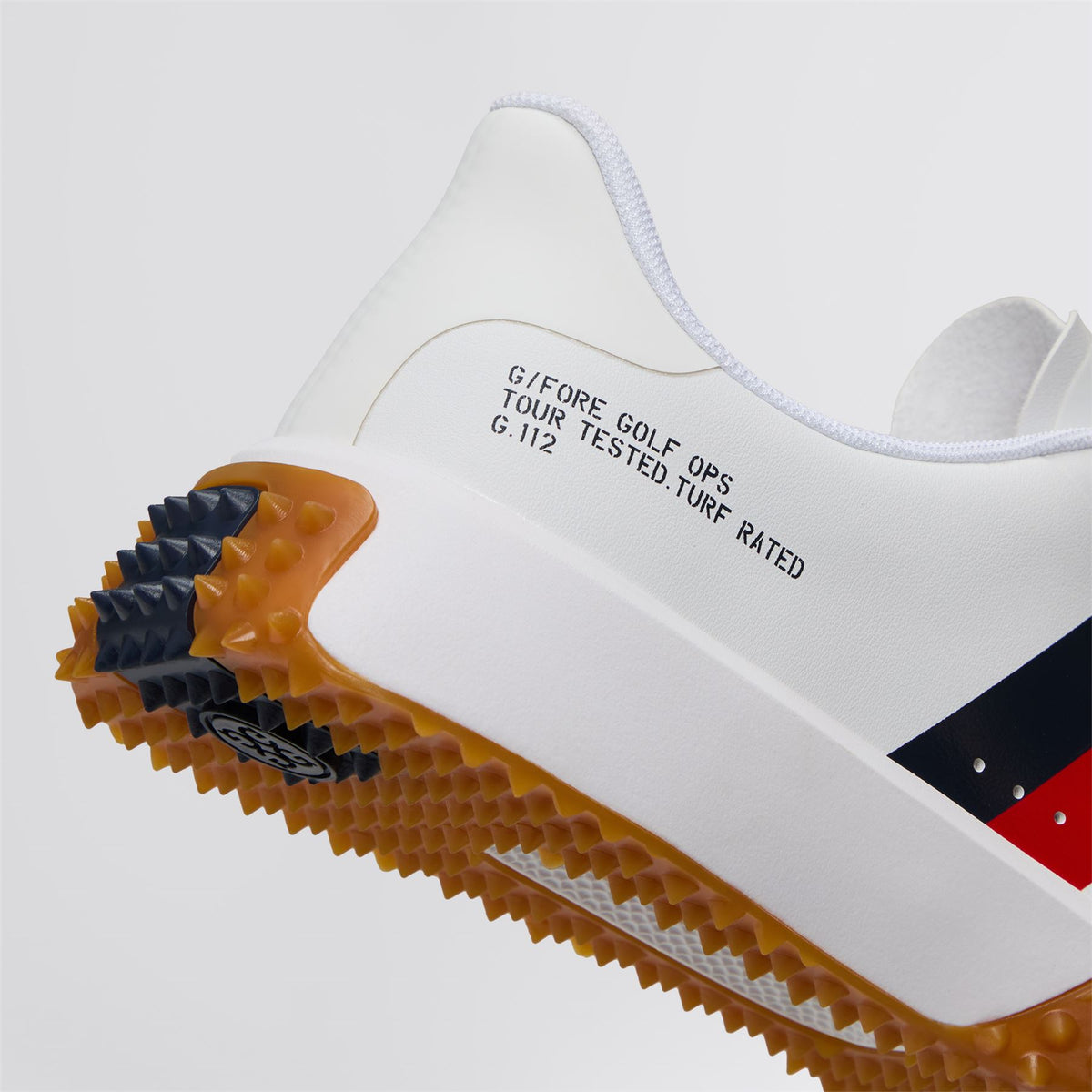 G/FORE G.112 Stripe Golf Shoes Snow/Multi | TRENDYGOLF USA
