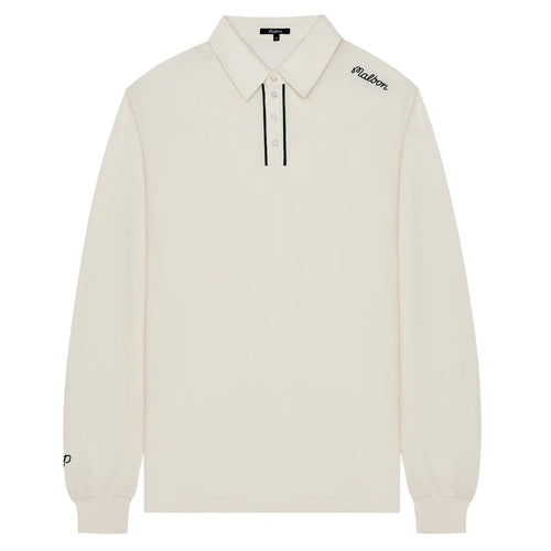x Jesper Parnevik LS Cotton Pique Polo Cream
