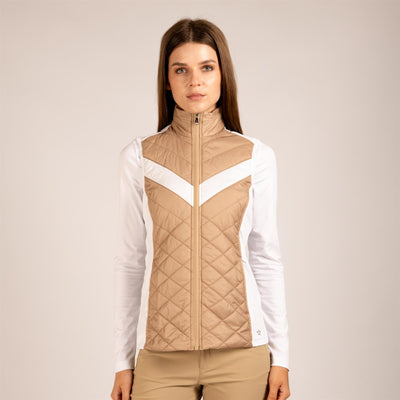 Womens The Player Vest Khaki