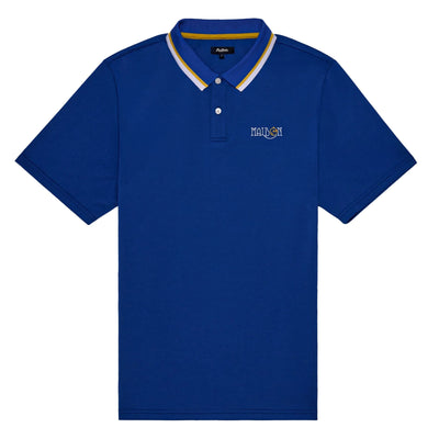 Grasse Pique Polo Blue