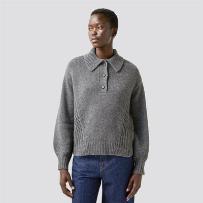 Womens Jojo Knit Sweater Grey