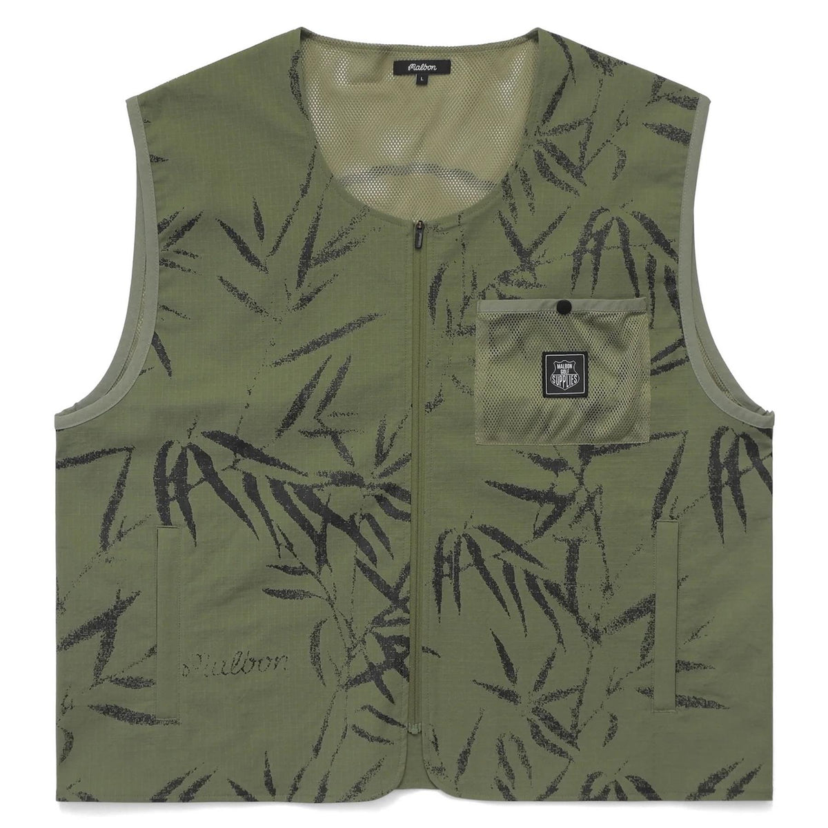 Malbon Golf Ripstop Canvac Tac Vest Military Green | TRENDYGOLFUSA.COM