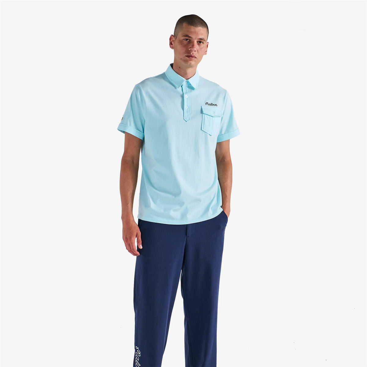 高品質【Malbone Golf× JESPER PARNEVIK】ポケット ポロシャツ Malbon Golf x Jesper Parnevik Pocket Polo - White – Bisque Golf
