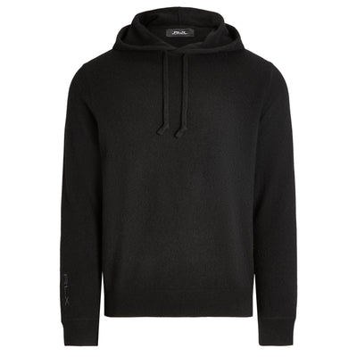 Washable Cashmere Hooded Sweater Polo Black - SS24