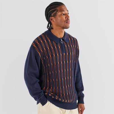 Links Polo Sweater Navy