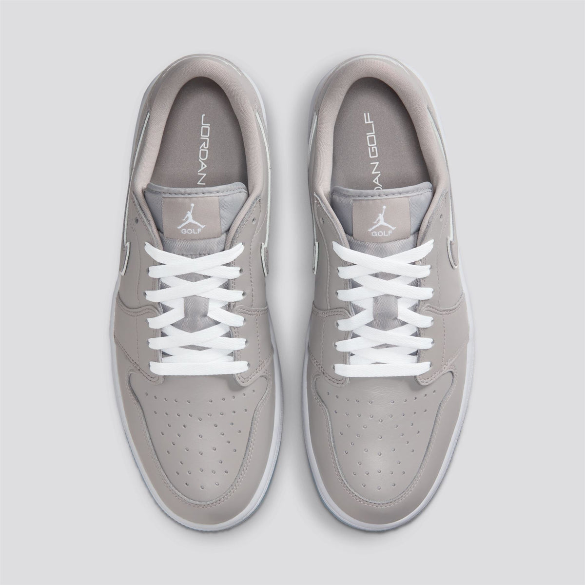 Jordan Golf Air Jordan 1 Low Spikeless Golf Shoe Medium Grey/White