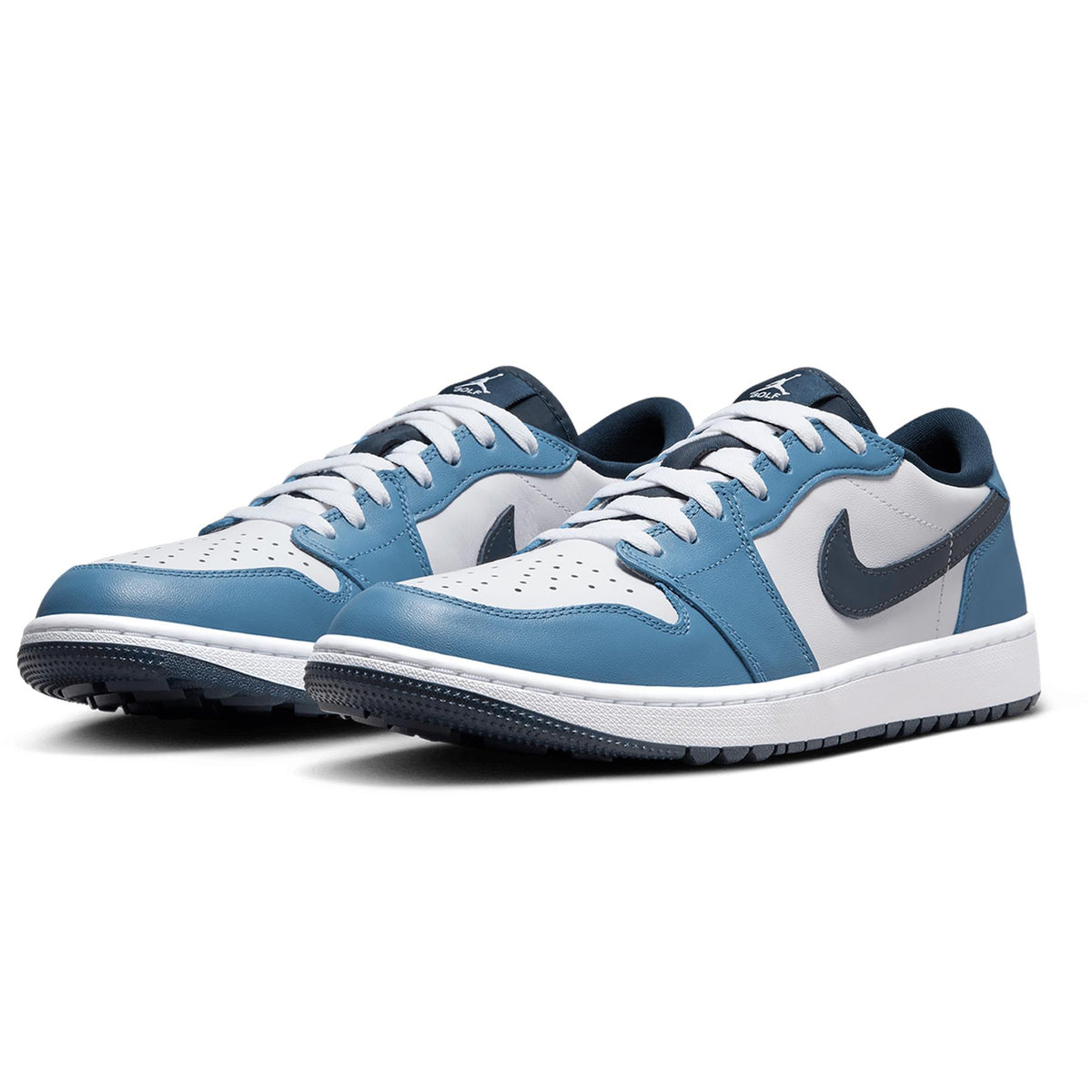 Nike Air Jordan 1 Low Golf Shoes White/Armory Navy/Aegean Storm