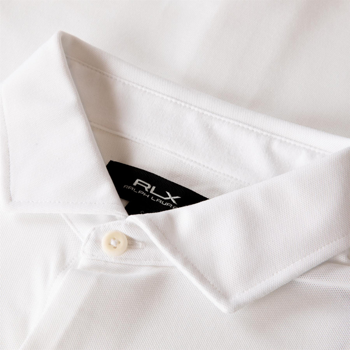 Ralph Lauren RLX Performance Pique Knit Shirt Ceramic White