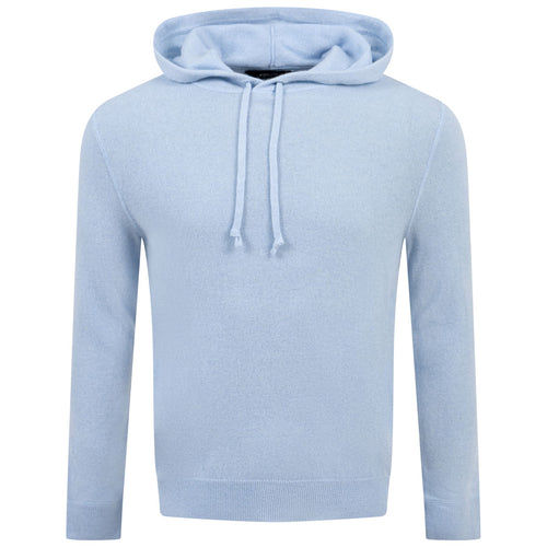 Washable Cashmere Hooded Sweater Office Blue - SS24