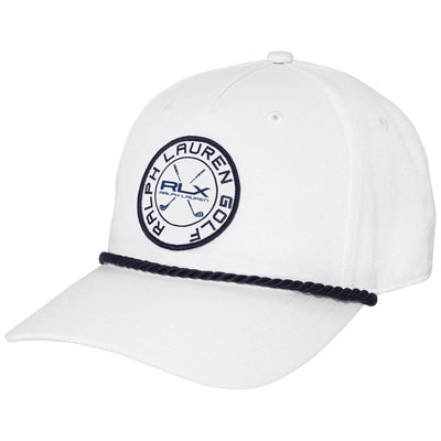 High Crown Patch Rope Cap White - 2024