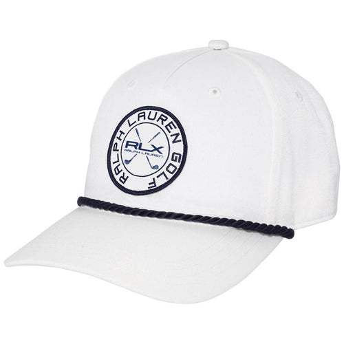 High Crown Patch Rope Cap White - 2024