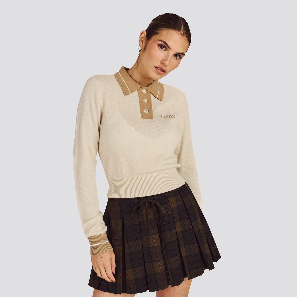 Malbon Womens Miranda Polo Beige | TRENDYGOLF USA