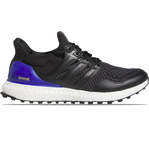 Ultraboost Spikeless Golf Shoes Core Black/Black/Lucid Blue - 2024