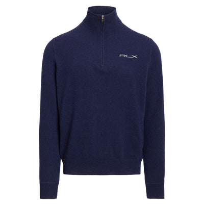 LS Cashmere Half Zip Sweater Refined Navy - AW23