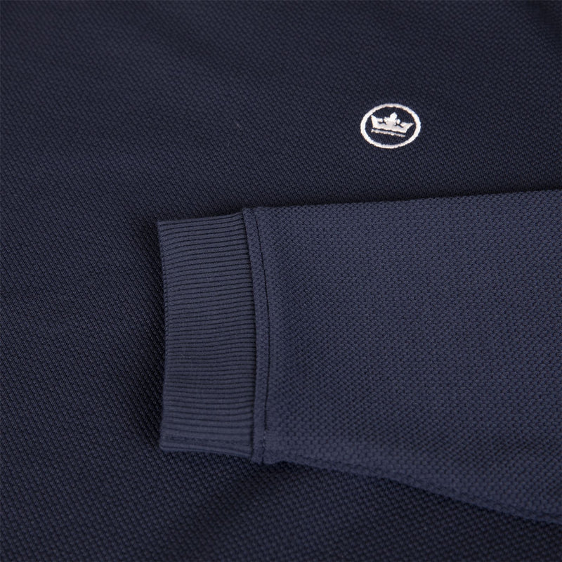 Cradle Pique Performance Crewneck Navy