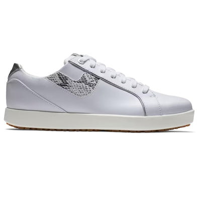 Womens Links Golf Shoe White/Snake Print