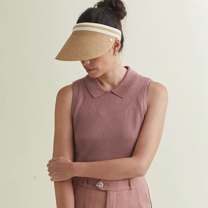 Womens Crochet Sleeveless Top Mauve