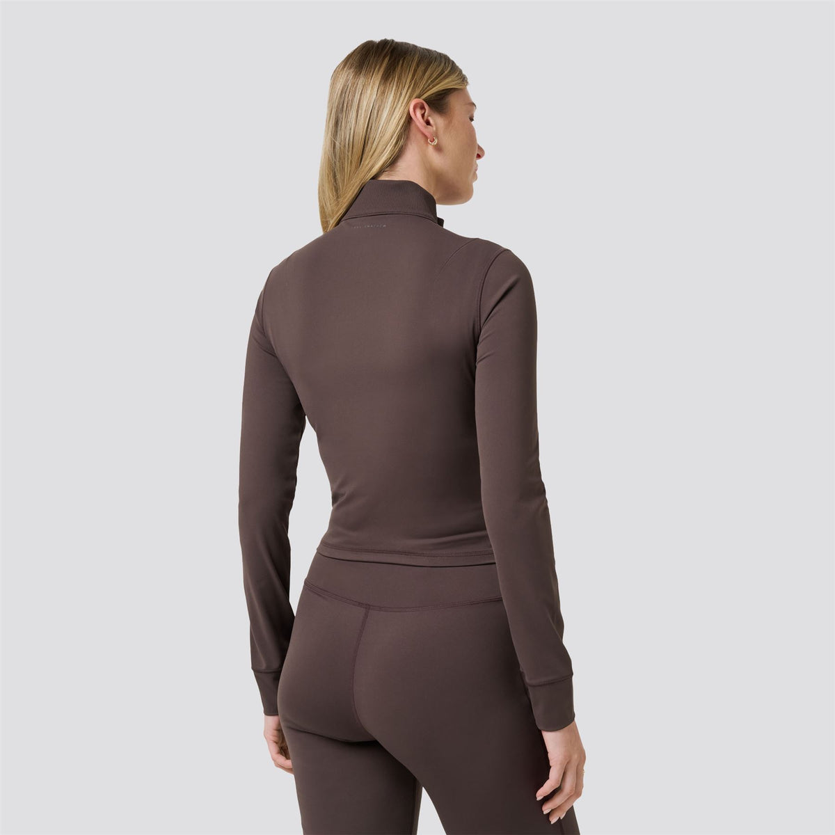 Womens Moveknit Full Zip Jacket Coffee Grounds