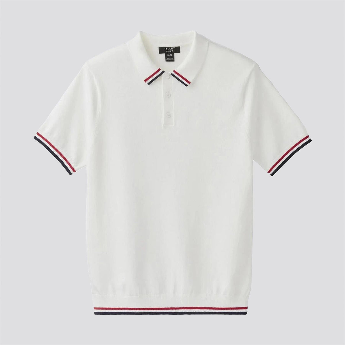 Womens Albatross Polo White/Red Stripe
