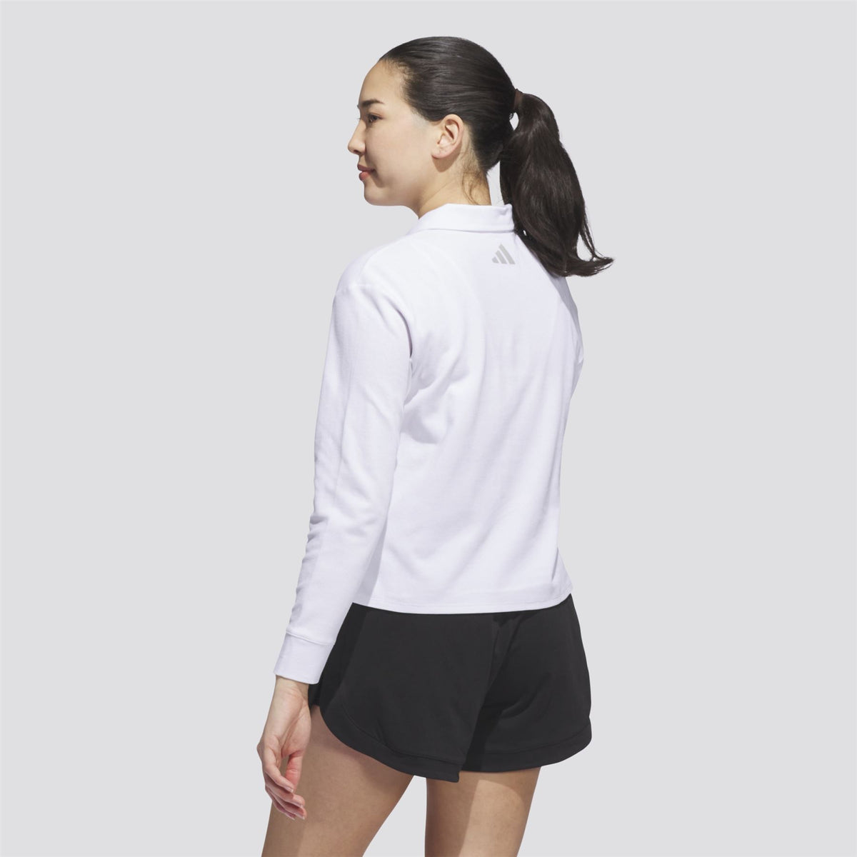 Womens Beyond The Course LS Loose Fit Polo White