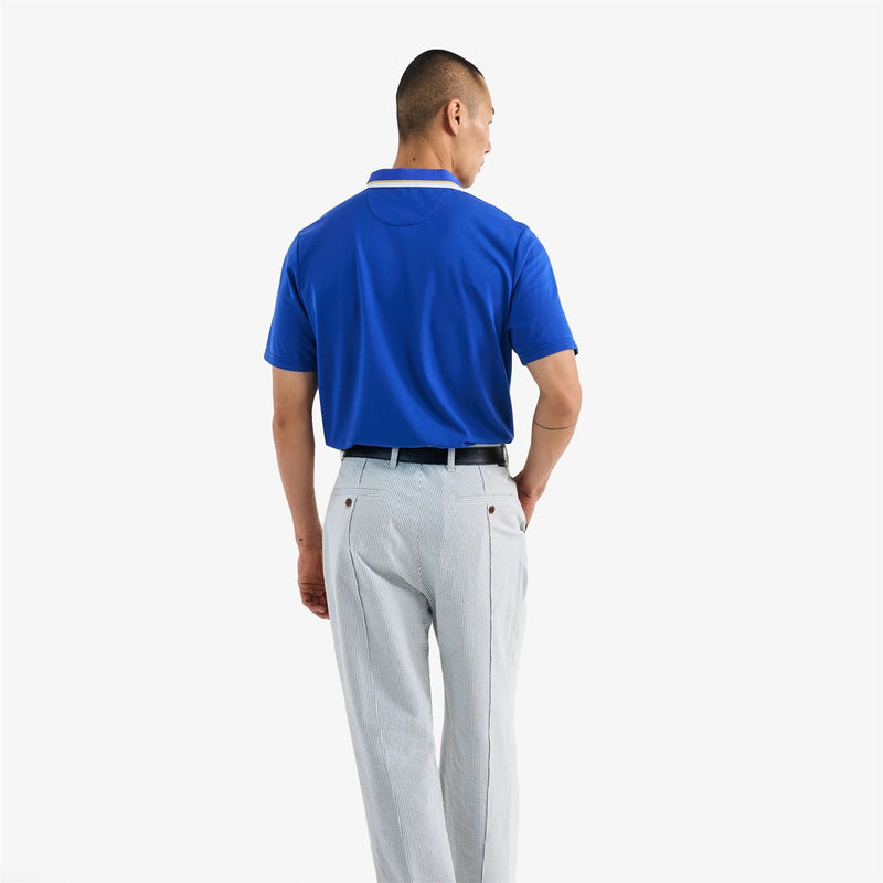 Grasse Pique Polo Blue