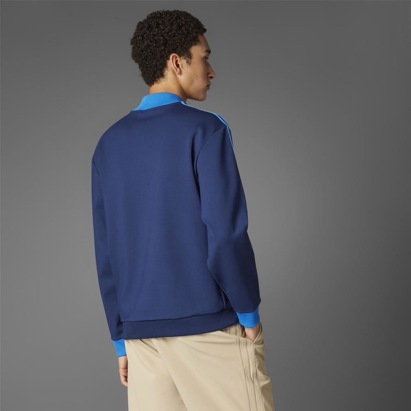Three Stripes Quarter Zip Night Indigo
