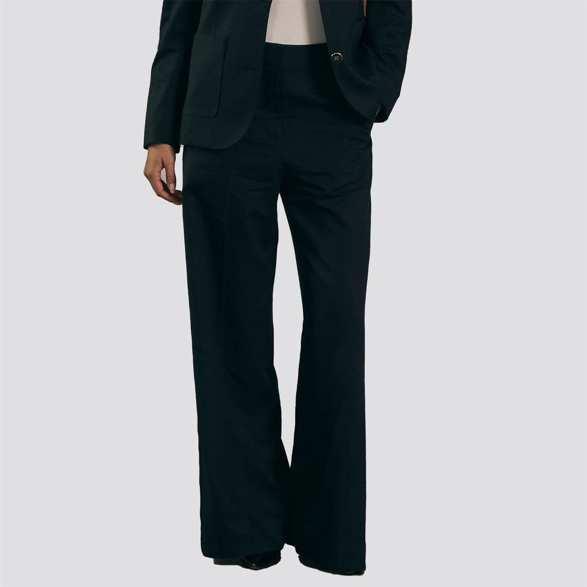 Womens Katherine Pants Wide Leg Black