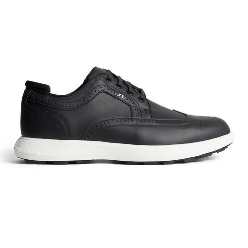 Fairway Brogue Nappa Leather Golf Sneakers Black - SS25