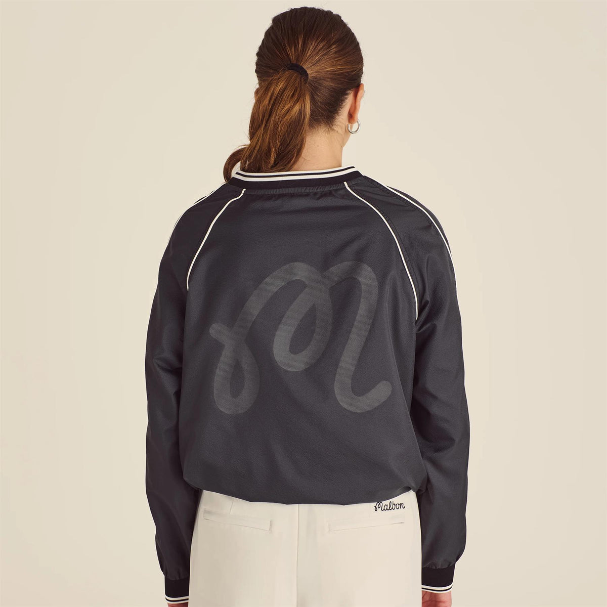 Womens Alessia Windbreaker Pullover Black