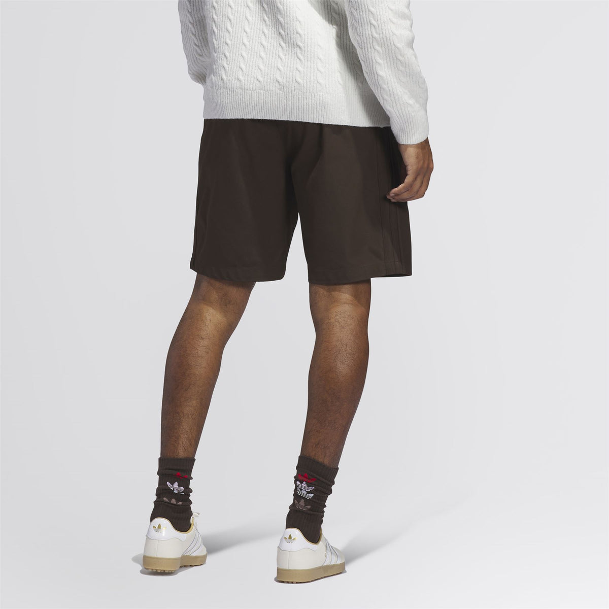 Originals Twistknit Pleated Shorts Dark Brown