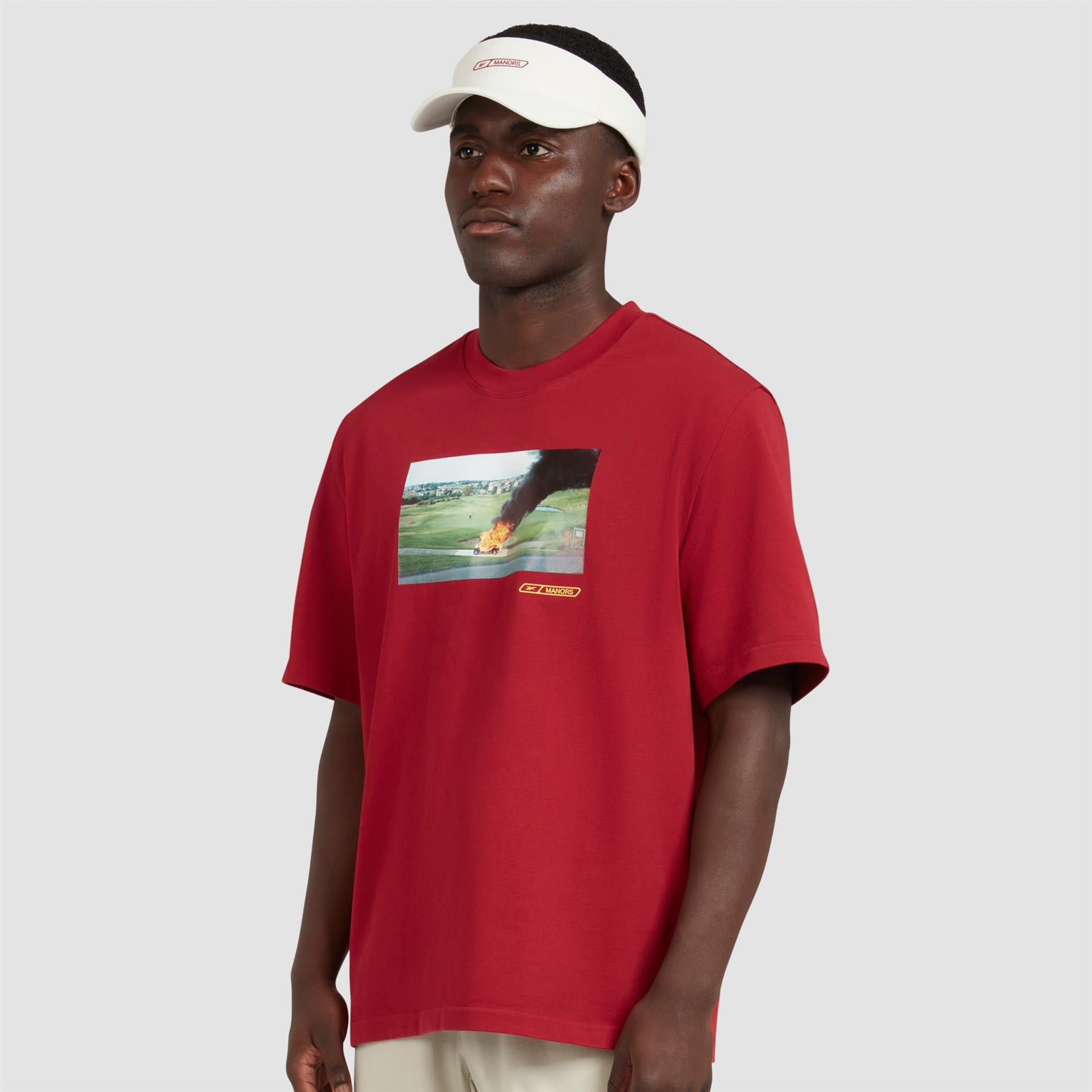 x Reebok I'll Walk Tee Burgundy