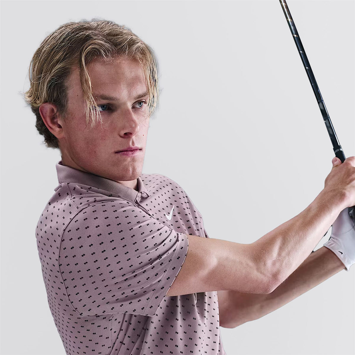 Dri-FIT Victory+ Printed Polo Taupe Gray/White