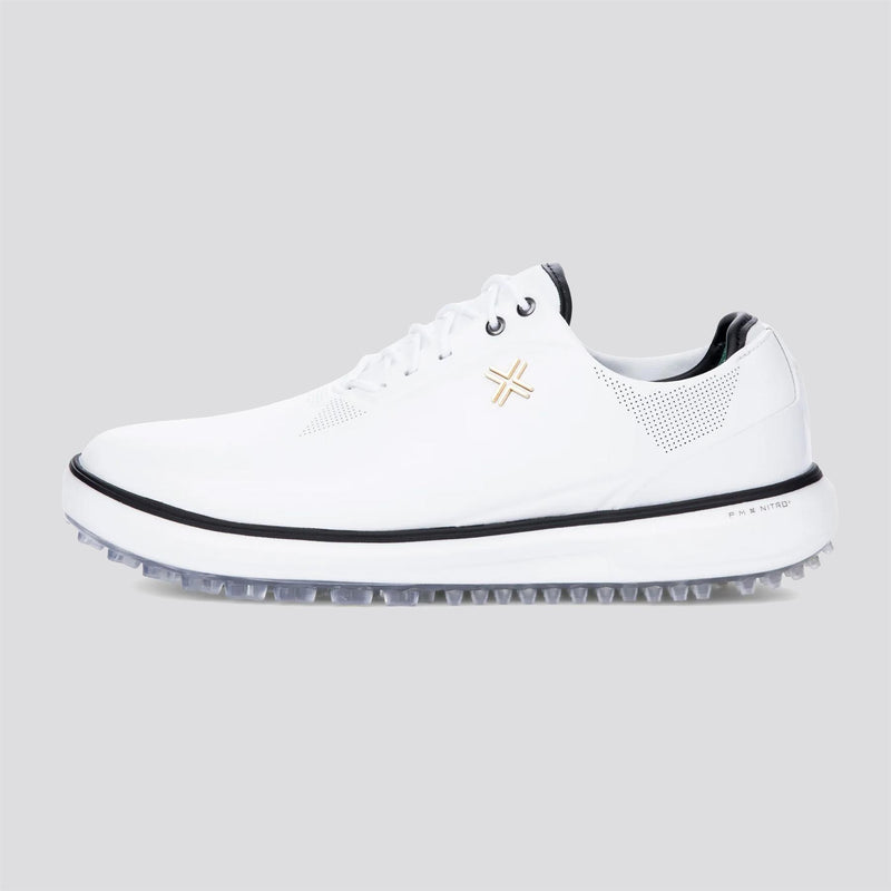 Match Day SC Spikeless Golf Shoes White/Black/Gold