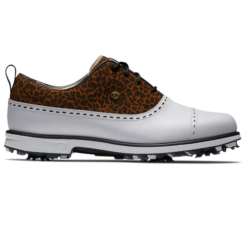 Womens Premiere Cap Toe DJ Golf Shoes White/Multi/White