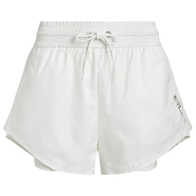 Womens Layered Ripstop-Jersey Drawstring Short Paper White - SS23