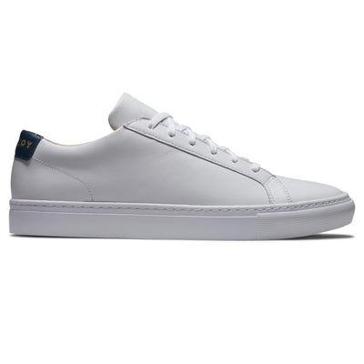 FJ COURT Spikeless Golf Shoes White/Navy