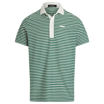 Ralph Lauren RLX Tailored Fit Tour Pique Stripe Polo Ceramic