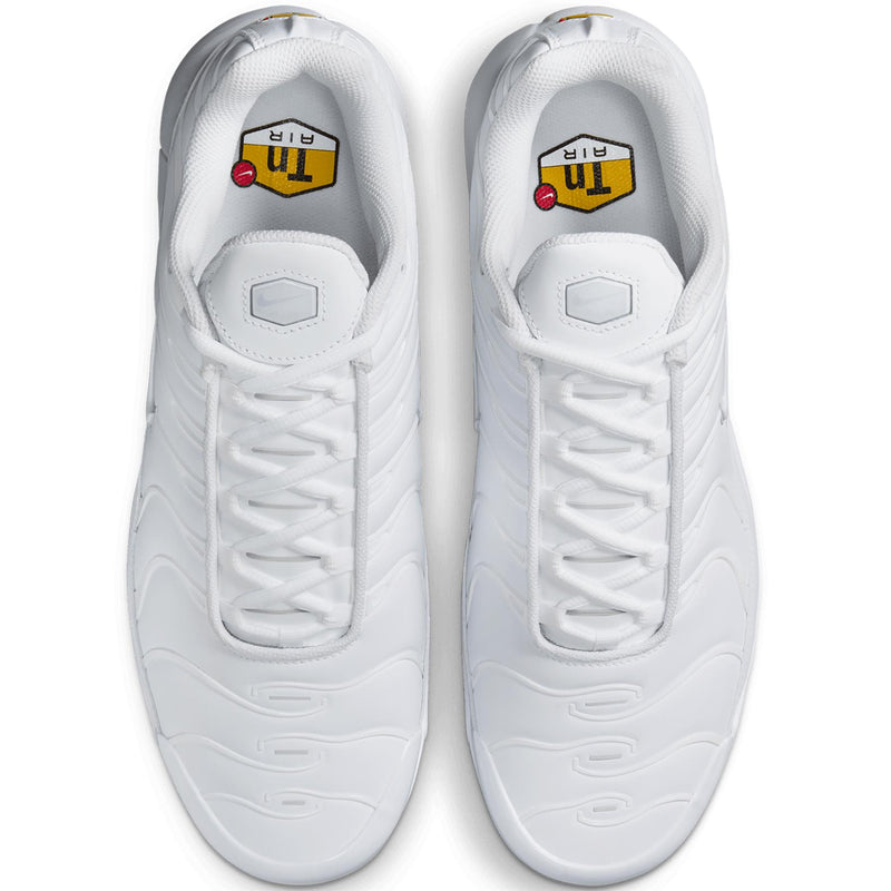 Air Max Plus Golf Shoes White/Pure Platinum/Gold/Salsa Red