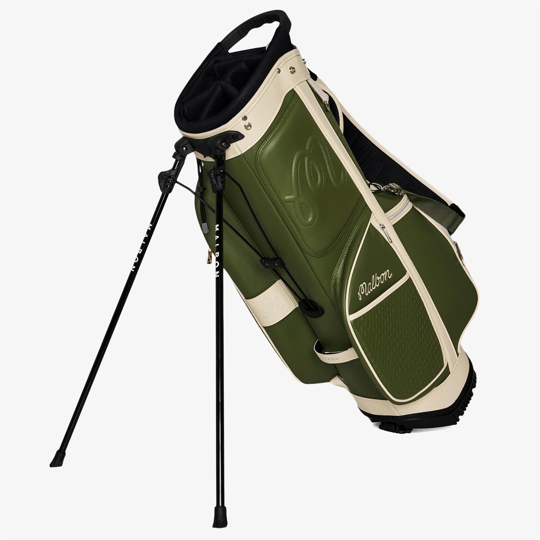 Malbon Golf Artigianale Stand Golf Bag Cypress Green | TRENDYGOLF USA