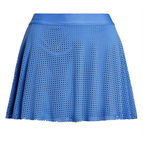 Womens RLX Eyelet Flare Interlock Skirt Summer Blue - SS25