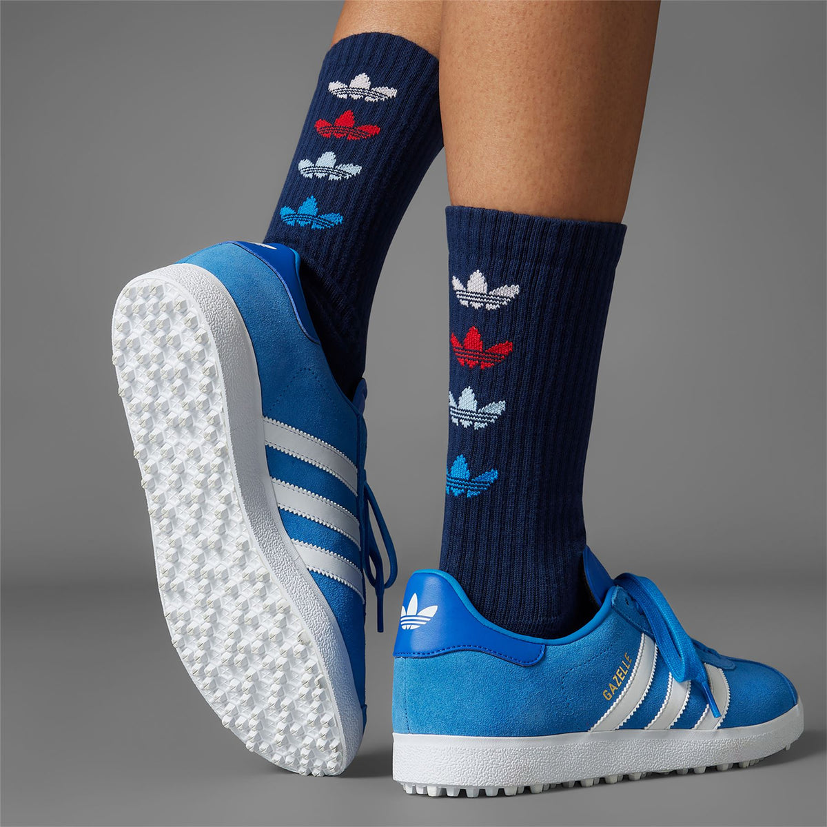 Gazelle Spikeless Golf Shoes Bluebird/White