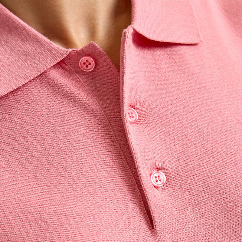 Womens Blake Knit Polo Flamingo Plume