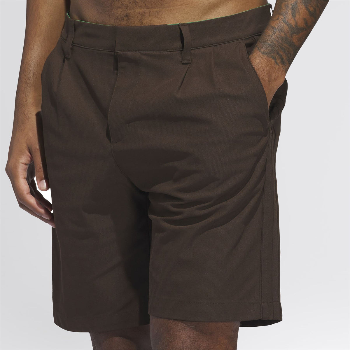 Originals Twistknit Pleated Shorts Dark Brown