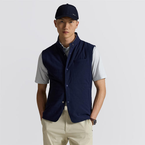 RLX Quilted Mockneck Vest Refined Navy